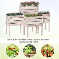 Hochbeet Set Holz Pflanzkasten Balkon Garten