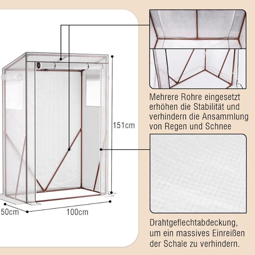 Tomaten Gewächshaus Mini Folienhaus