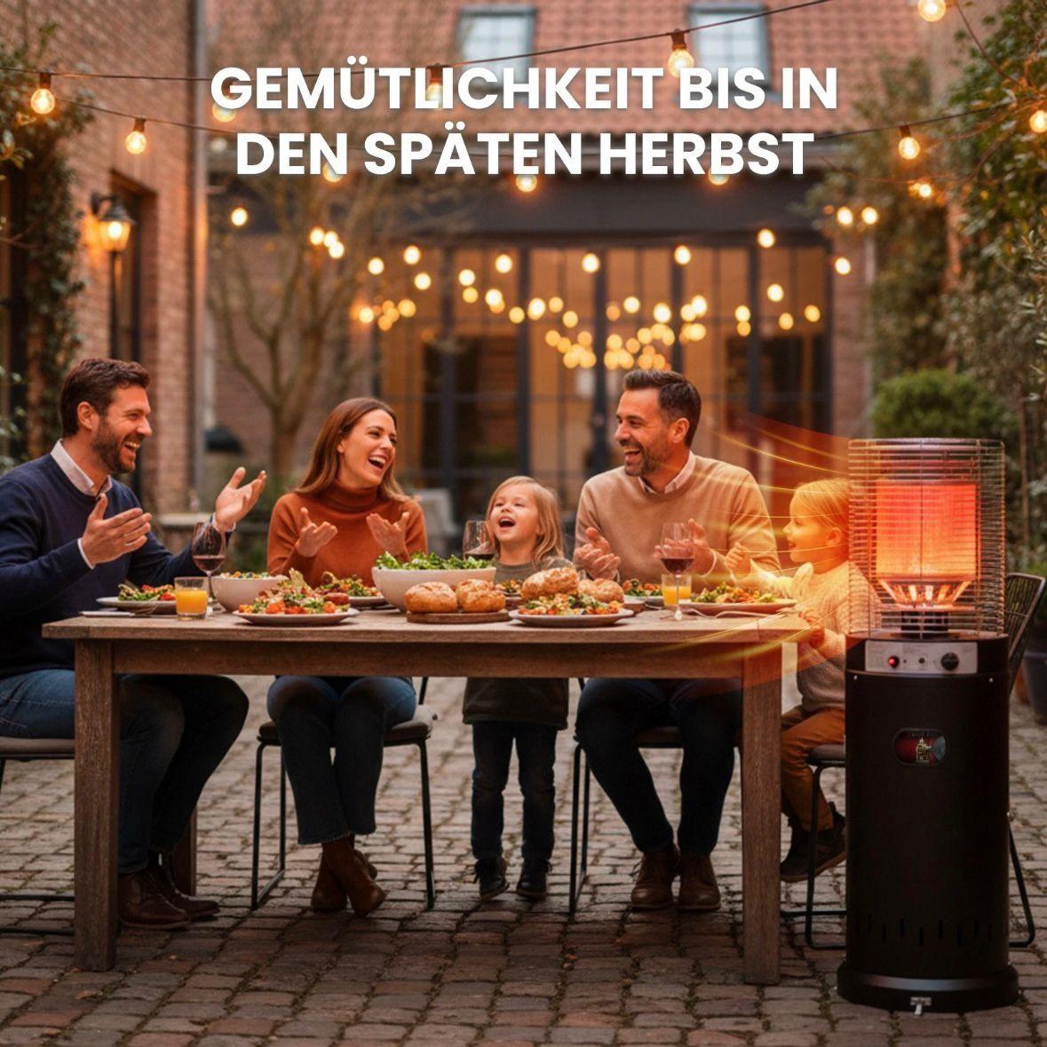 Gas Terrassenheizer 13 kW Heizstrahler Gartenheizung