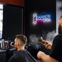 LED Neon Schild Barber OPEN