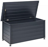Gartentruhe Aufbewahrungsbox Gartenbox 300L Kunststoff Holzoptik