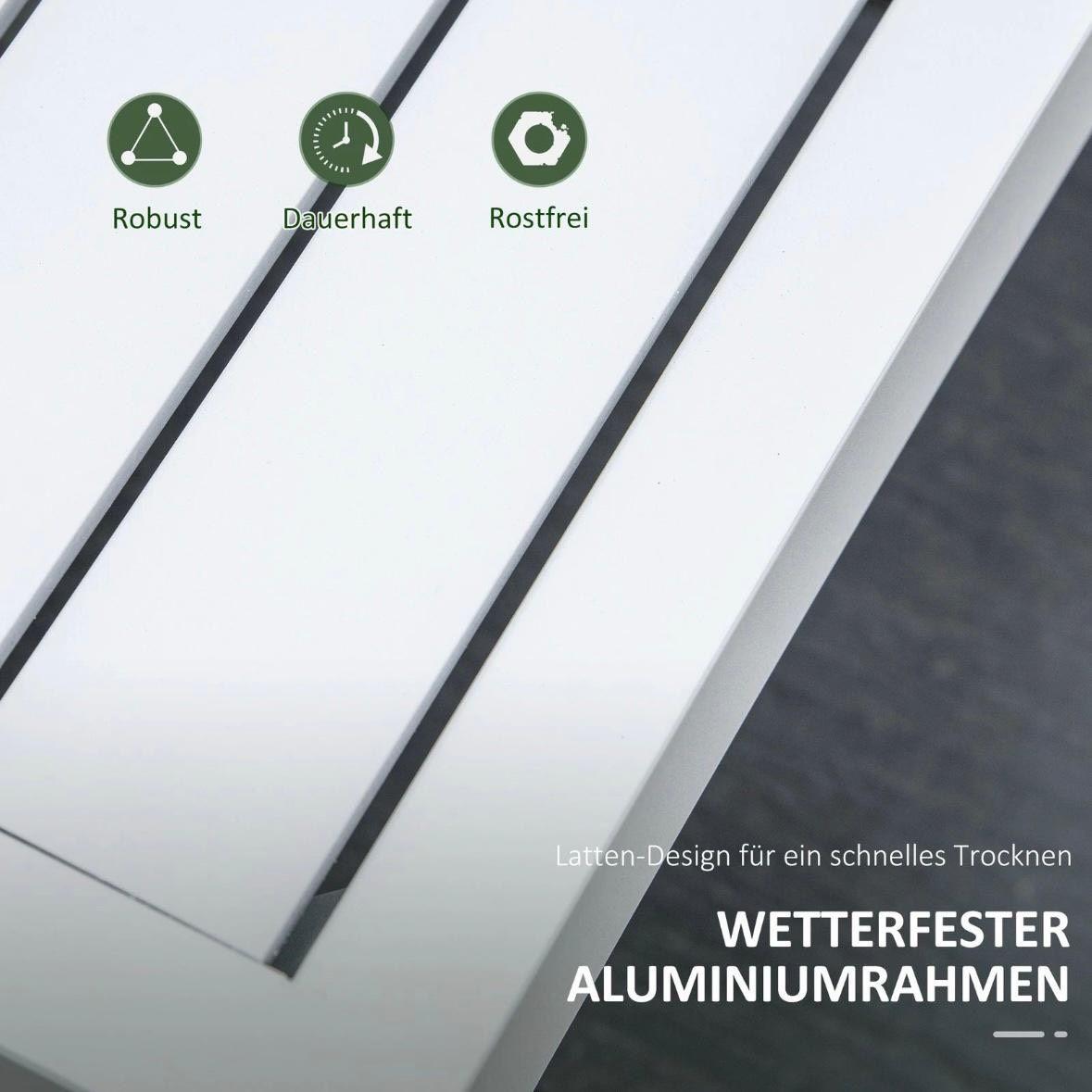 Gartenmöbel Set Aluminium Lounge 3-teilig Cremeweiß