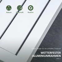 Gartenmöbel Set Aluminium Lounge 3-teilig Cremeweiß