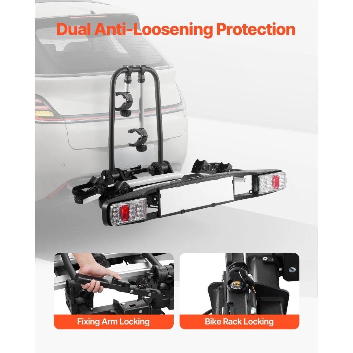 Fahrradträger Anhängerkupplung 2 Fahrräder klappbar 65kg
