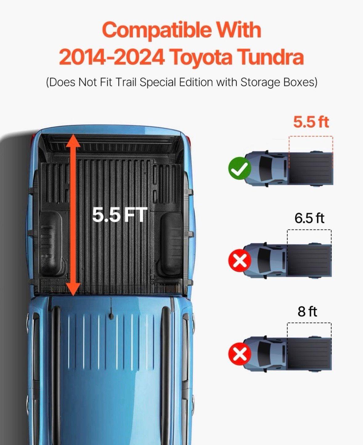 Toyota Tundra Ladeflächenabdeckung faltbar