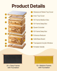 Bienenstock aus Massivholz – robust & wetterfest