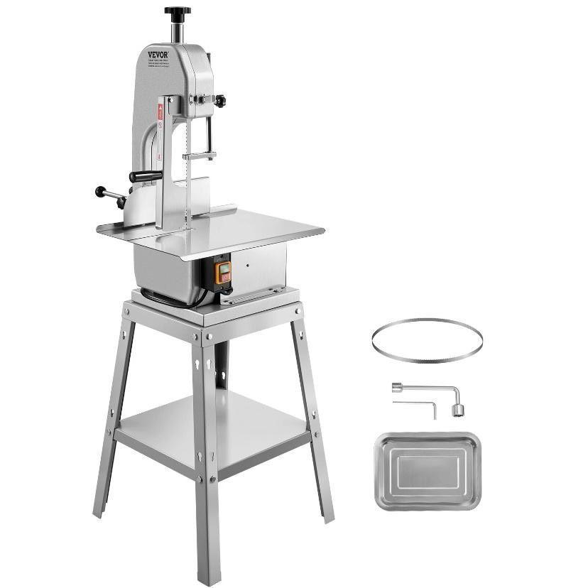 Fleischbandsäge 850W Edelstahl Knochen- & Fleischsäge