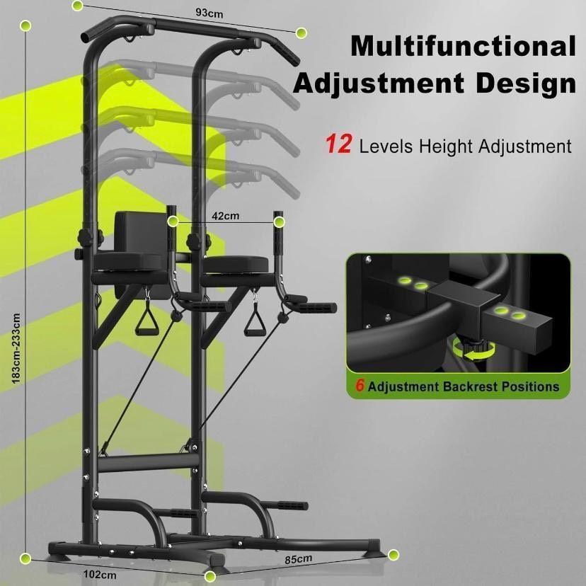 Power Tower/Dip-Station Multifunktionales Trainingsgerät