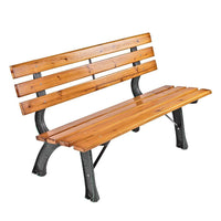 Gartenbank Holz Metall Parkbank Sitzbank Outdoor Terrasse