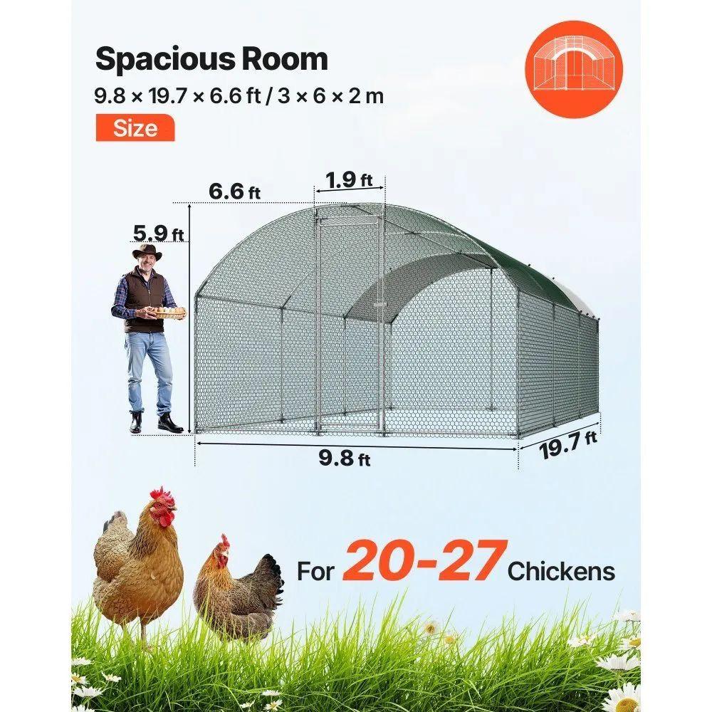 Hühnerstall 3x6m Freilaufgehege Geflügelstall