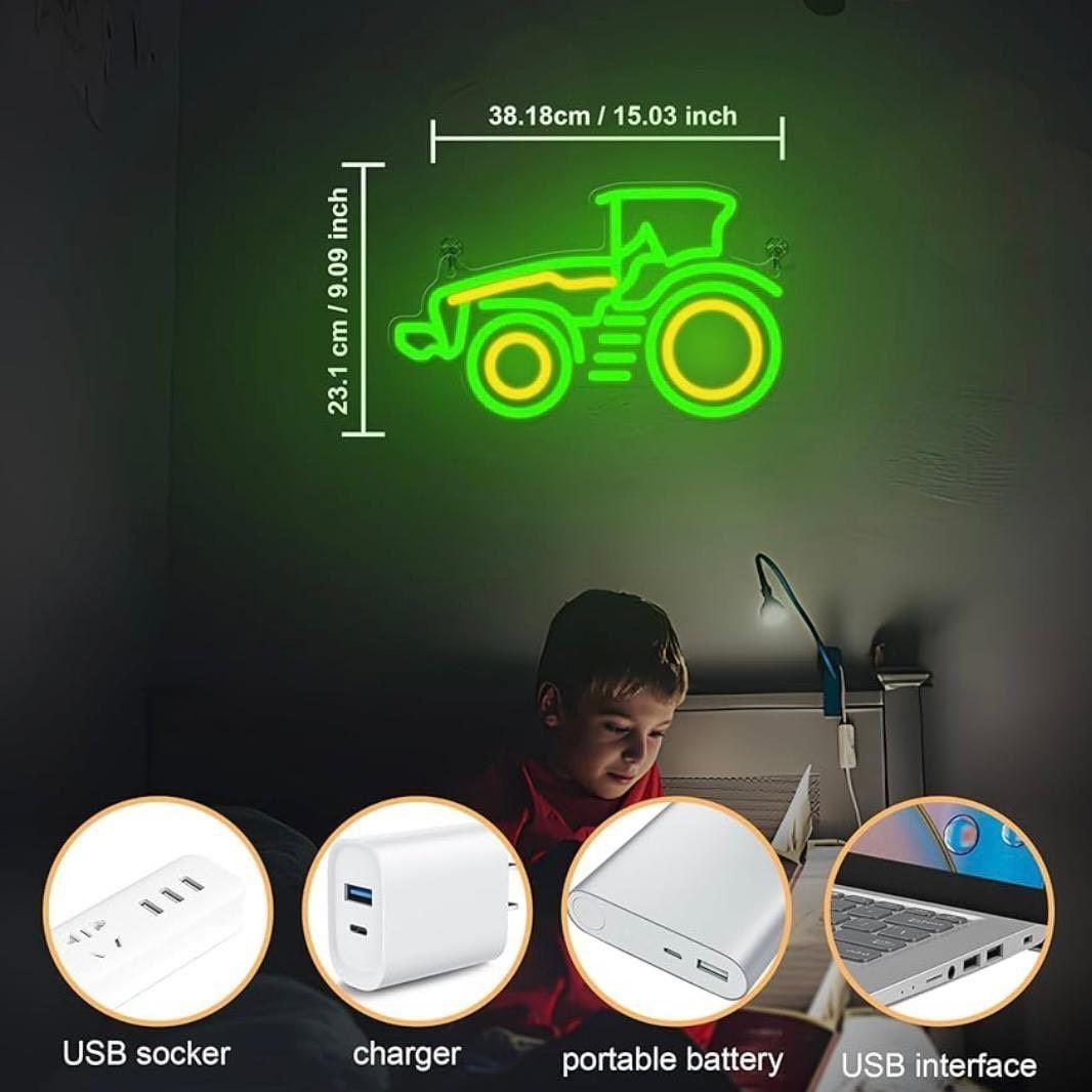 LED Neon Schild Traktor
