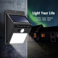 Solar LED Außenleuchte Bewegungsmelder Wandlampe
