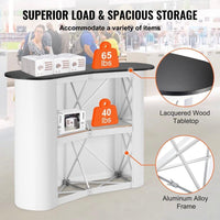Mobiler Messetresen Promotionstand mit Stauraum & Holzplatte