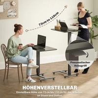 Laptoptisch höhenverstellbar C Tisch Beistelltisch Rollen Stehpult