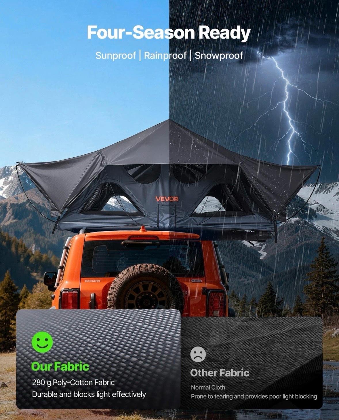 Dachzelt Auto 2–3 Personen Camping