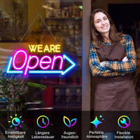 LED Neon Schild We are Open