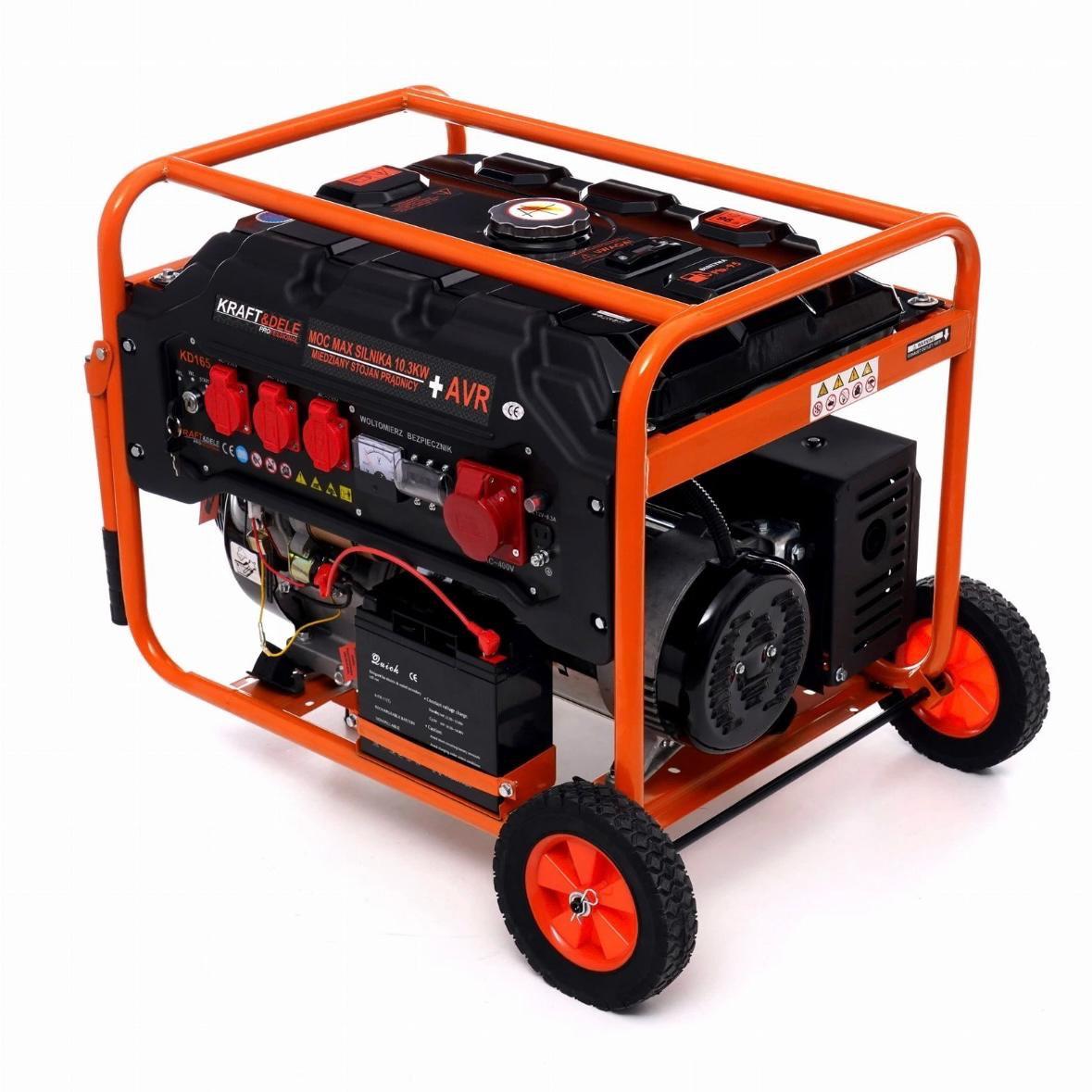 3-Phasen Stromerzeuger 5500W 380V/230V/12V Benzin Generator 15PS