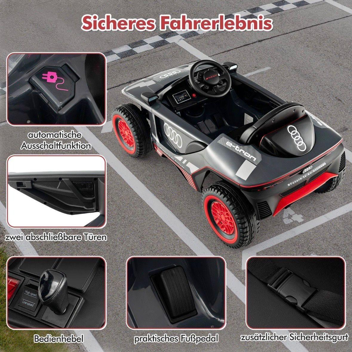 Elektrisches Kinderauto 12V mit Fernbedienung, Licht & Musik – Kinderfahrzeug mit Federung