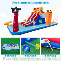 Wasserpark Kinder Hüpfburg mit Rutsche & Kletterwand