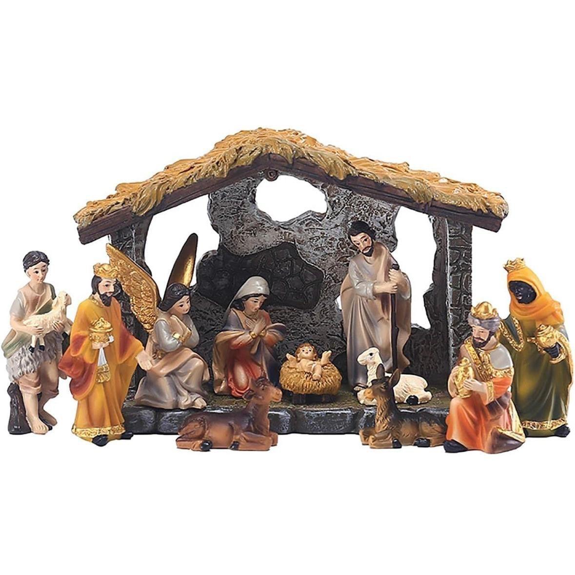 Weihnachtskrippe Krippenszene zur Geburt Jesu
