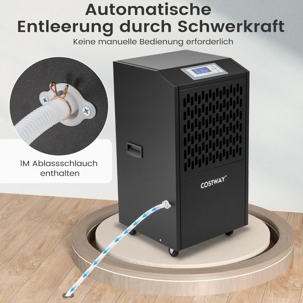 Industrieller Luftentfeuchter Bautrockner 118L Metall Gewerbe