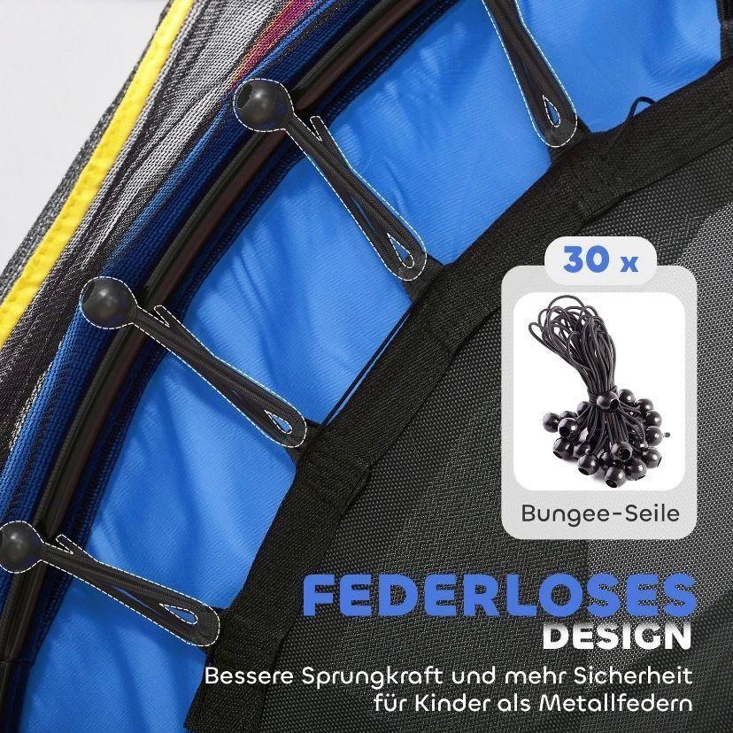 Kindertrampolin Ø140cm mit Sicherheitsnetz Indoor & Outdoor