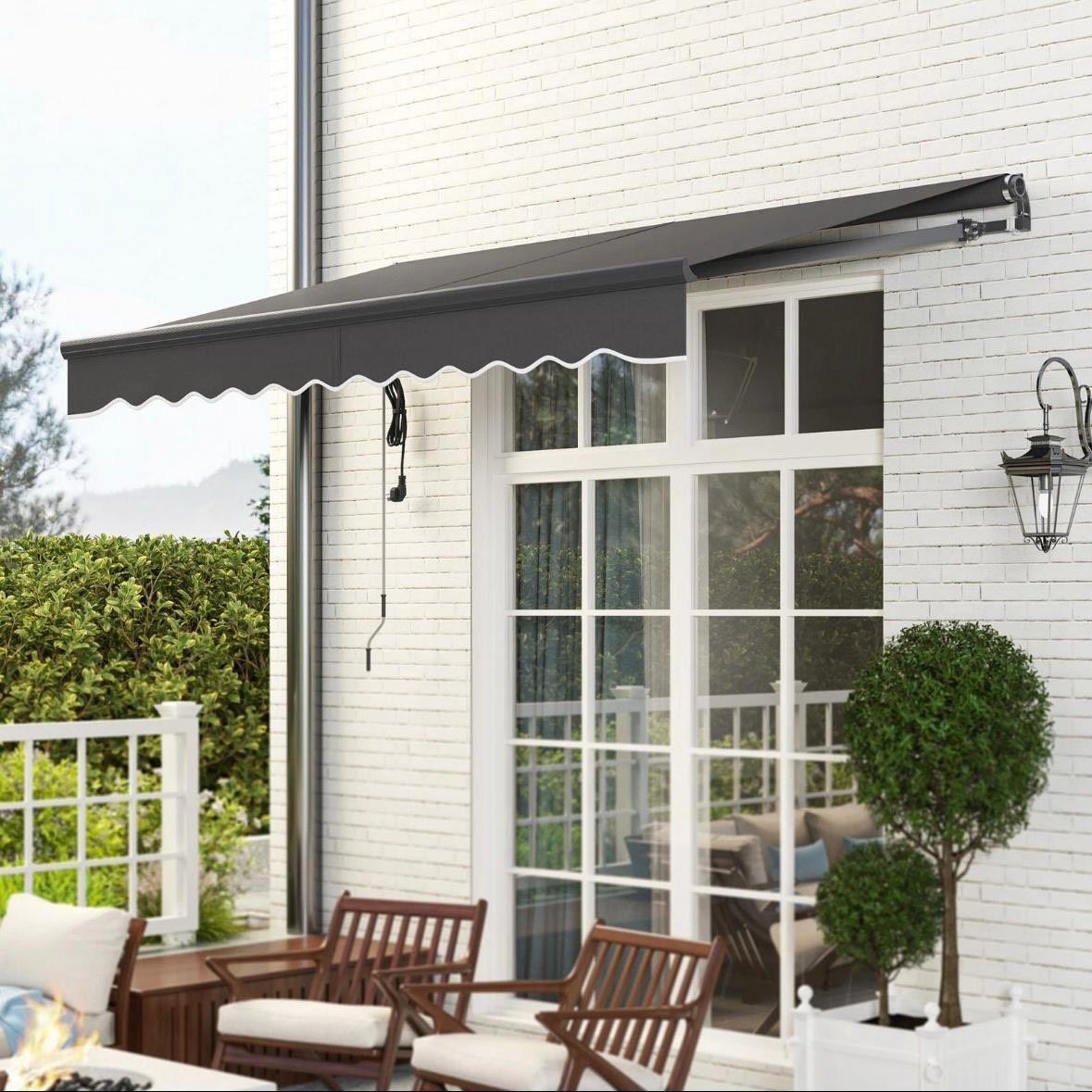 Elektrische Terrassenmarkise 296×250cm Klemmmarkise