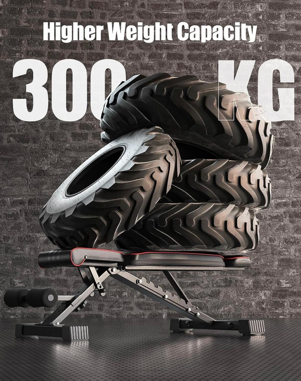 Klappbare Hantelbank – Verstellbar & bis 300 kg belastbar