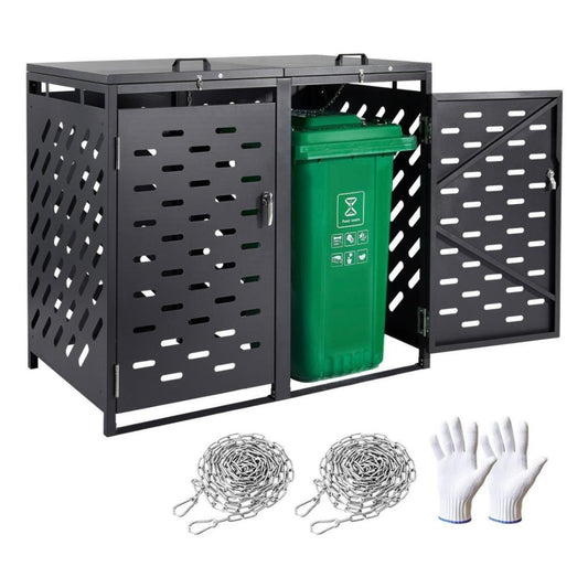 Mülltonnenbox 2x240L Mülltonnen Müllbox Tonnen