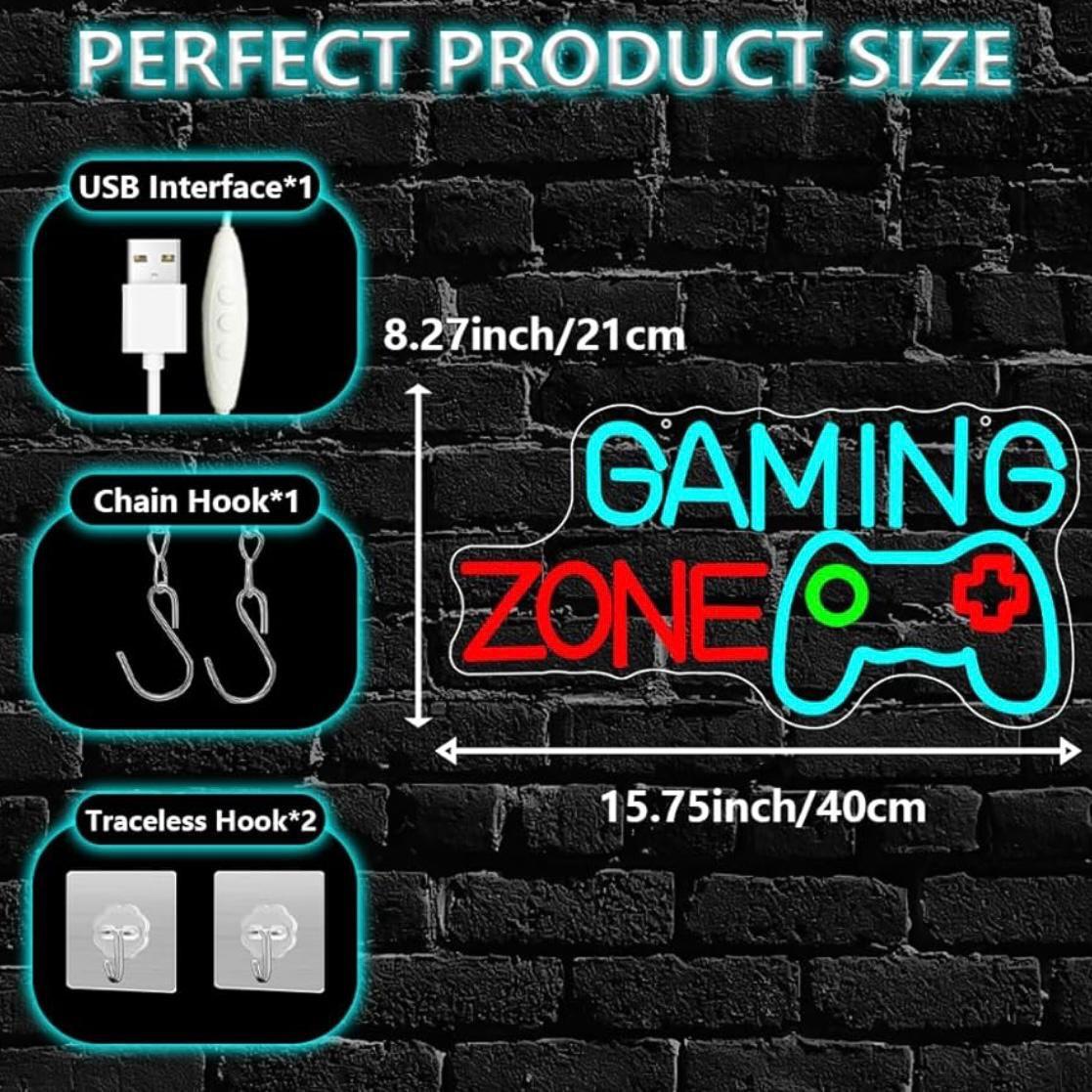 LED Neon Schild Gaming Zone