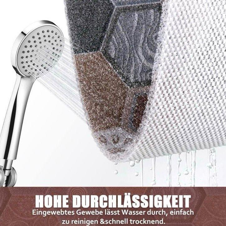 Rutschfeste PVC-Duschmatte 80×80cm Anti-Rutsch Badematte