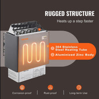 Saunaofen 6kW mit Steuerung