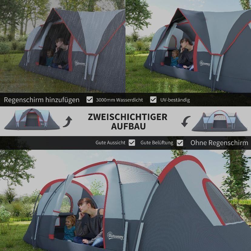 Campingzelt für 5–6 Personen – geräumig, wetterfest & ideal für Outdoor-Abenteuer