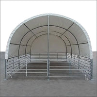 Mobiler Weideunterstand 4×6m Pferde Stallzelt