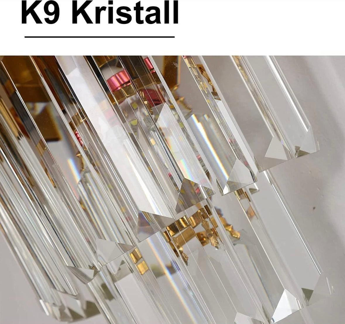 Kristall Wandleuchte Gold LED 40W Modern