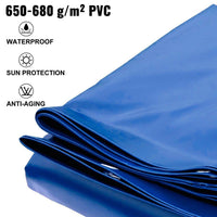Sicherheits Poolabdeckung 4x8m PVC