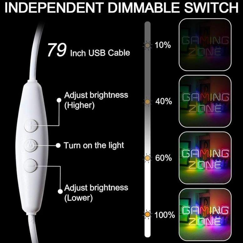 LED Neon Schild Gaming Zone