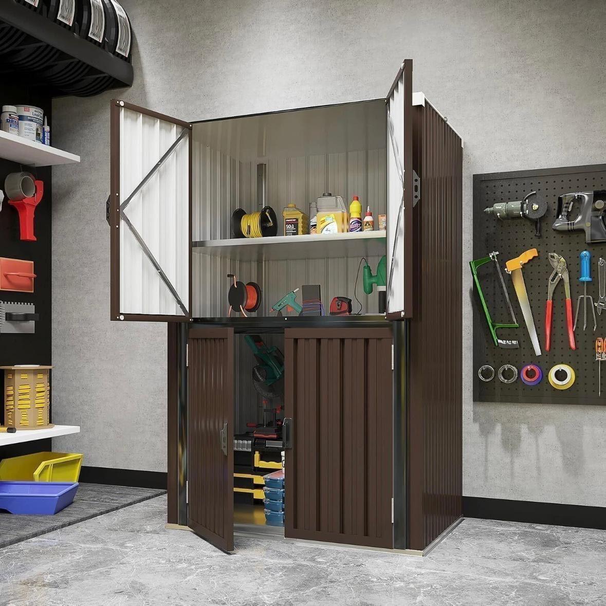 Gartenschrank Geräteschrank Werkzeugschrank Metallschrank
