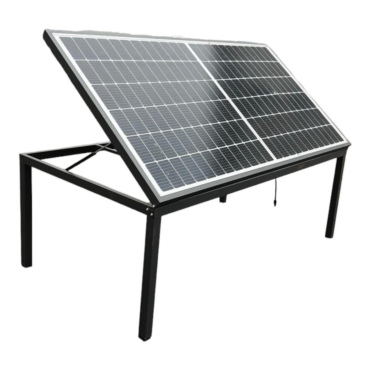 Solar Gartentisch 450W Balkonkraftwerk Tisch Aluminium