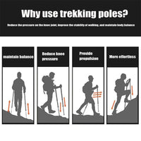 Verstellbare Nordic Walking Stöcke aus Aluminium – leicht & stoßdämpfend