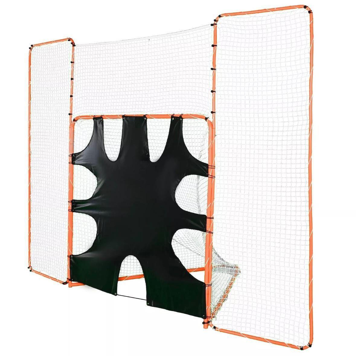 Hockey-/Lacrosse-Tor mit Rücklaufsperre & Zielscheibe