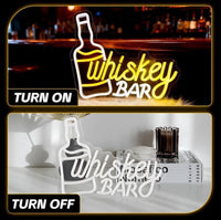 LED Neon Schild Whiskey Bar