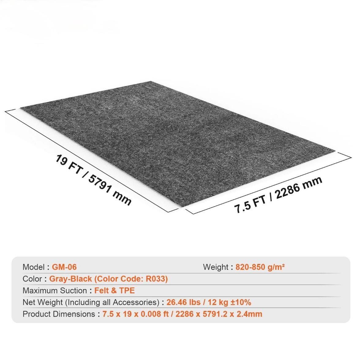 Garagenbodenmatte 850g/m² rutschfest & wasserdicht