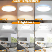 LED-Deckenleuchte mit Fernbedienung, Nachtlicht & Dimmfunktion