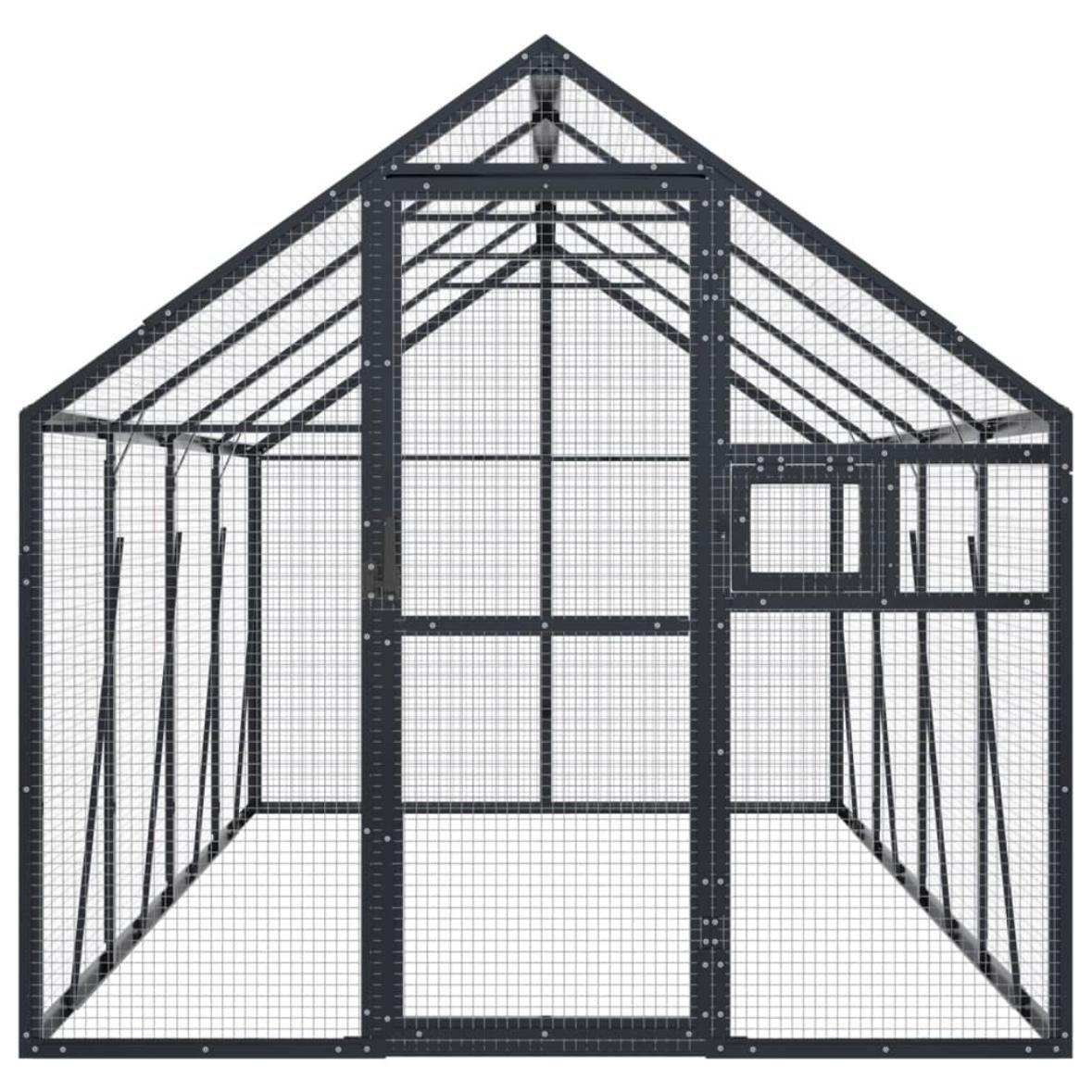 Alu-Voliere Vogelvoliere Vogelhaus 4x1,79m Voliere