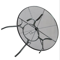 Gartentisch rund Metall 120cm Anthrazit mit Sonnenschirmloch