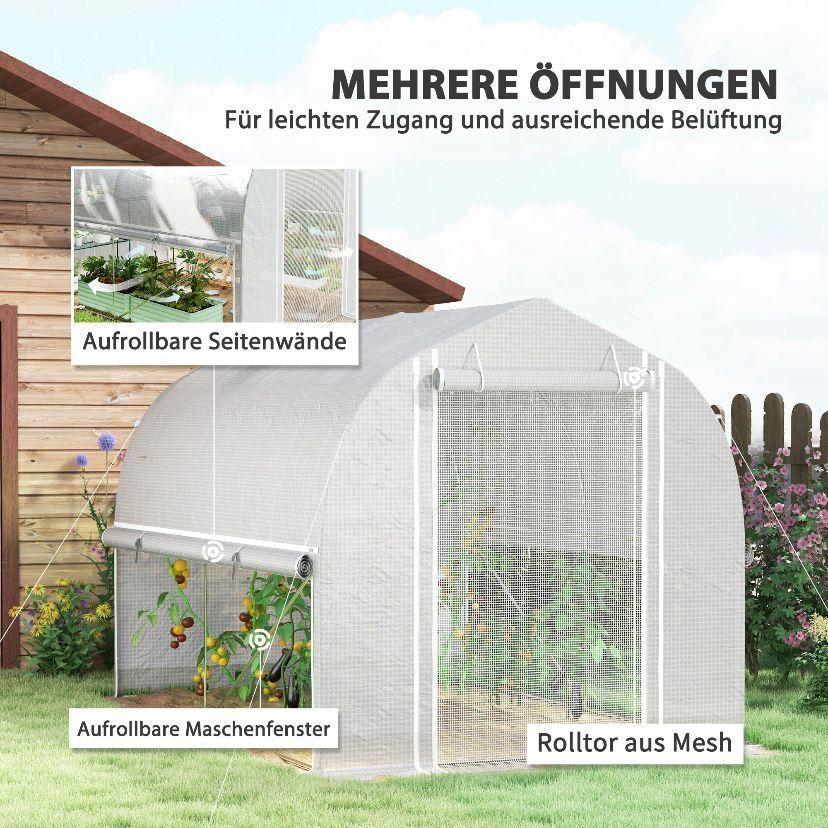 Foliengewächshaus 3×2×2 m Garten Gewächshaus