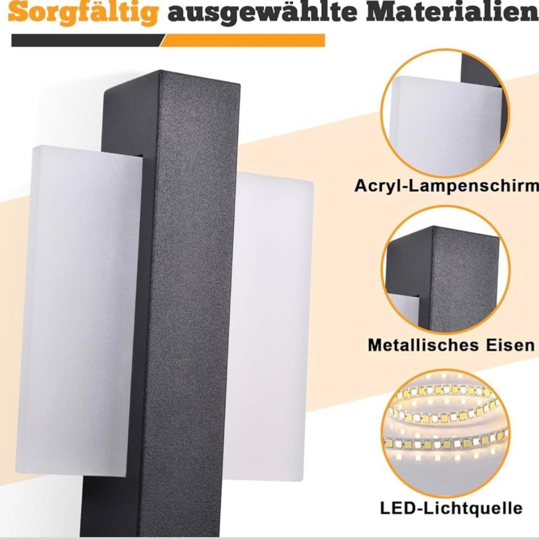Moderne Wandleuchte mit Zugschalter quadratisches Design