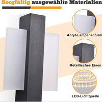 Moderne Wandleuchte mit Zugschalter quadratisches Design
