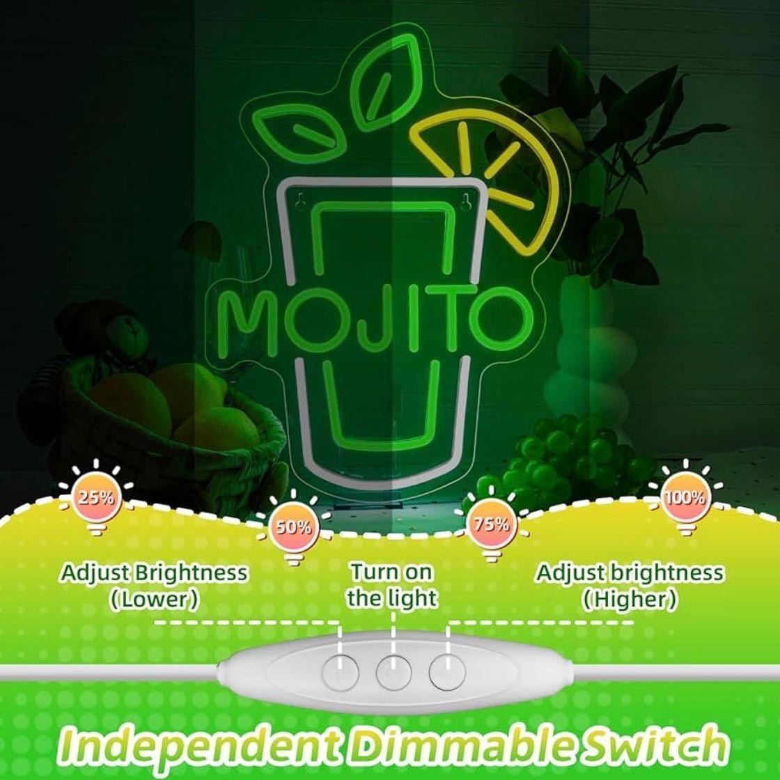 LED Neon Schild Mojito